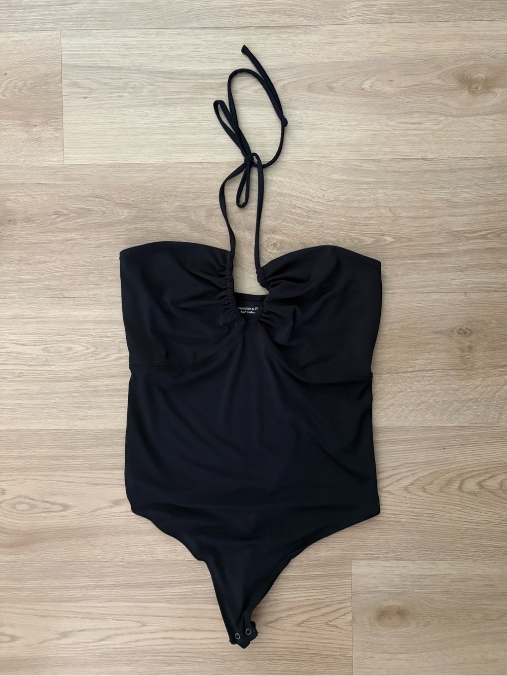 Abercrombie Black Halter Bodysuit